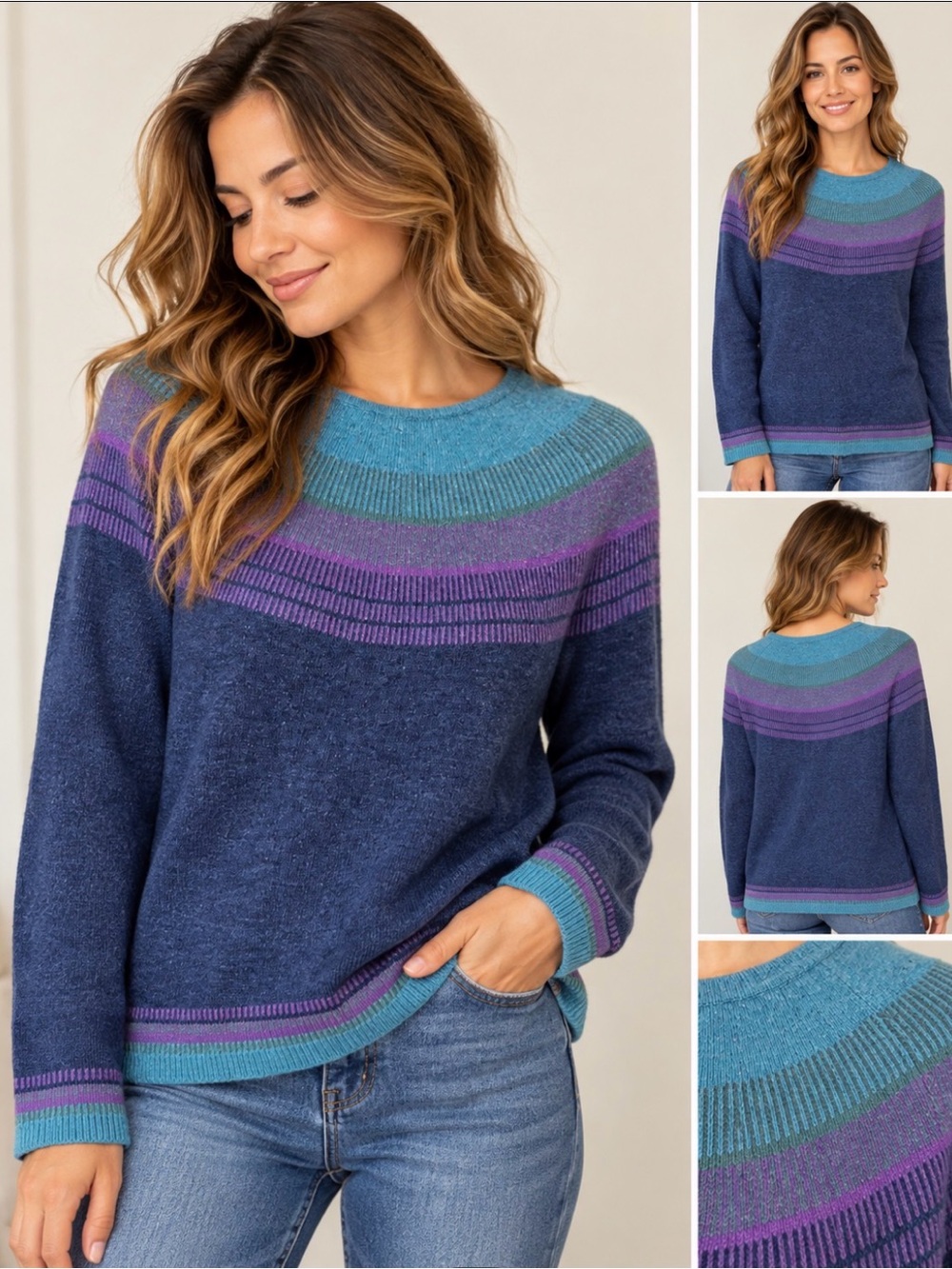 Title Mine Por Vida Sweater Pullover Wool Silk Blend